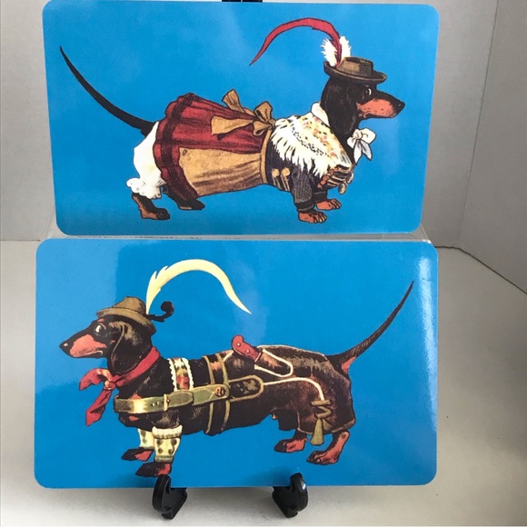 Set of 2 Vintage German Dachshund Dog Signs - RARE & UNIQUE - Picture 3 of 16